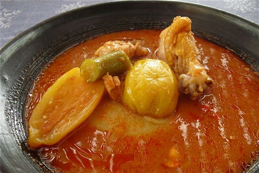 Local Dishes - Fufu and groundnut soup