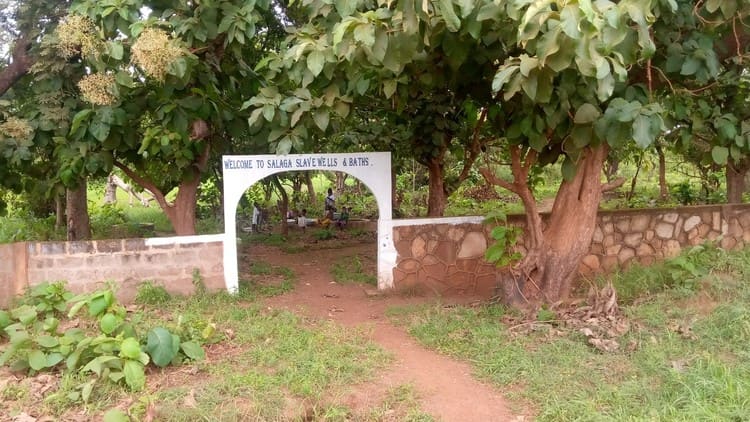 Place to See - Salaga Slave Market and Heritage Site Place to See - This is the entrance to the Salaga Slave Wells and Baths.