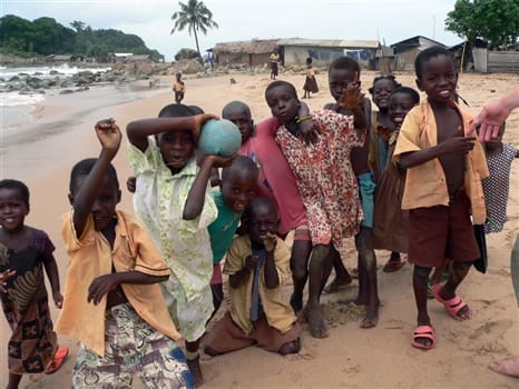 Travel Insight - Kids in nearby village